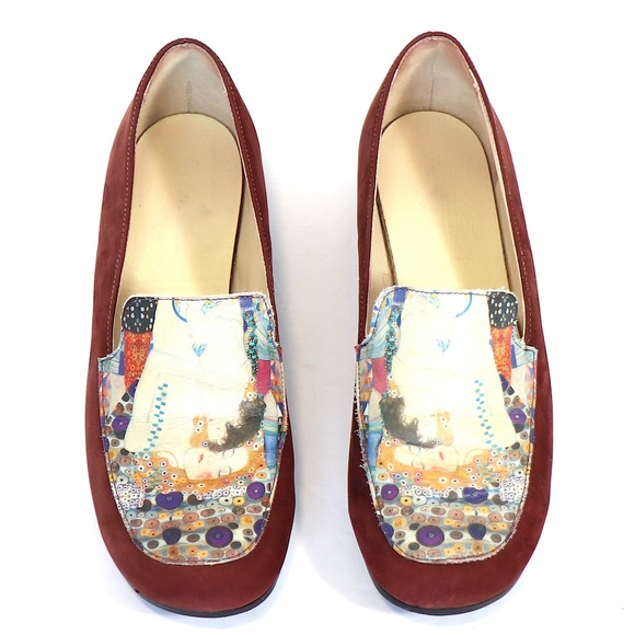 Icon Shoes - Wearable art loafers w/Gustav Klimt reproduction